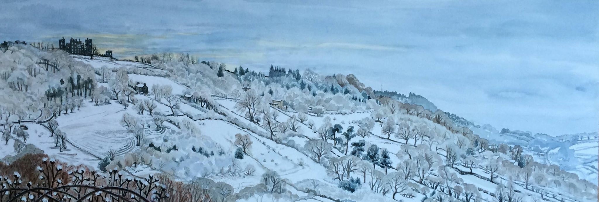 Sarah parkin  - Riber in Snow Long View